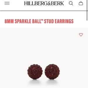 hillberg&berk 8mm Sparkle Ball earrings